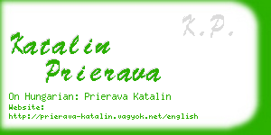 katalin prierava business card